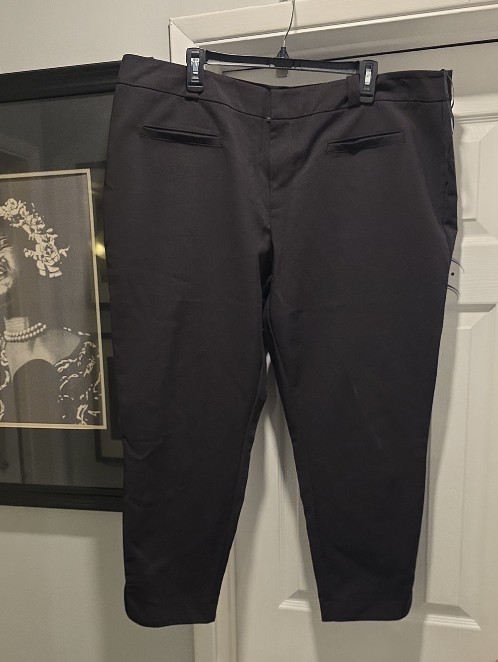 RACHEL Rachel Roy Black Cropped Dress Pants